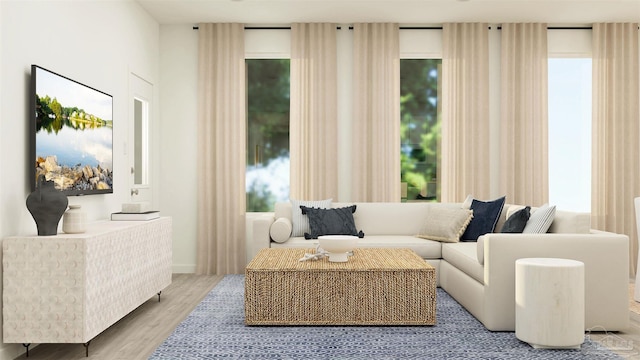 6329 Buckthorn Cir Lot 22E, Pace, FL 32571 - living area with wood finished floors