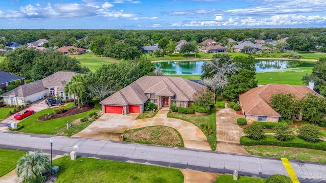 2715 Masters Blvd, Navarre, FL 32566 - aerial perspective of suburban area featuring a large body of water