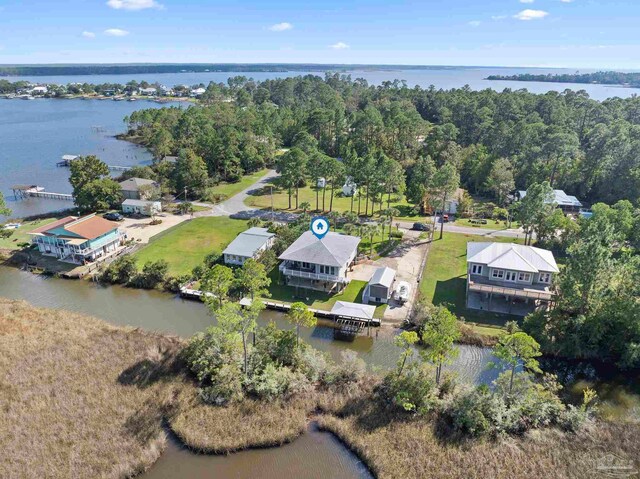 7730 Sunfish Ln, Milton, FL 32583 - birds eye view of property with a water view