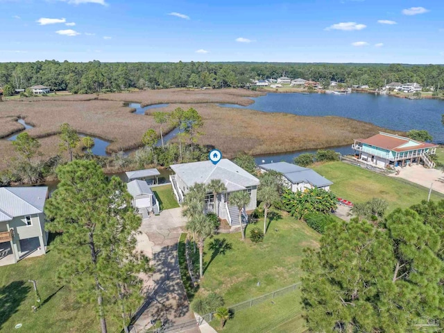 7730 Sunfish Ln, Milton, FL 32583 - aerial view with a water view
