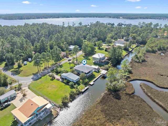 7730 Sunfish Ln, Milton, FL 32583 - bird's eye view featuring a water view