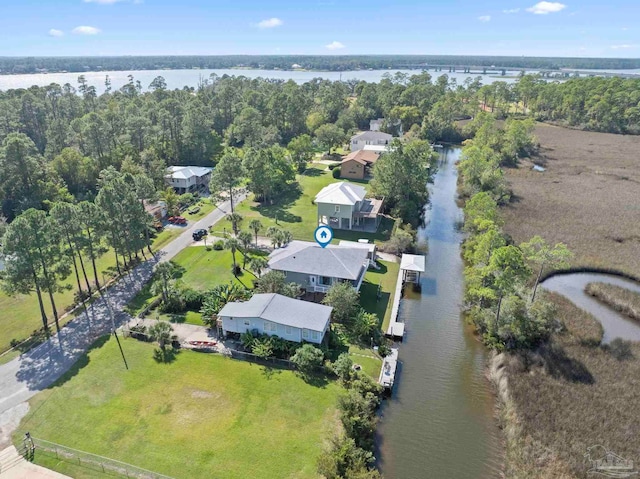7730 Sunfish Ln, Milton, FL 32583 - bird's eye view featuring a water view