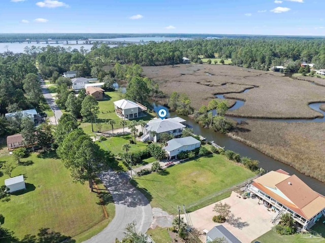 7730 Sunfish Ln, Milton, FL 32583 - bird's eye view featuring a water view