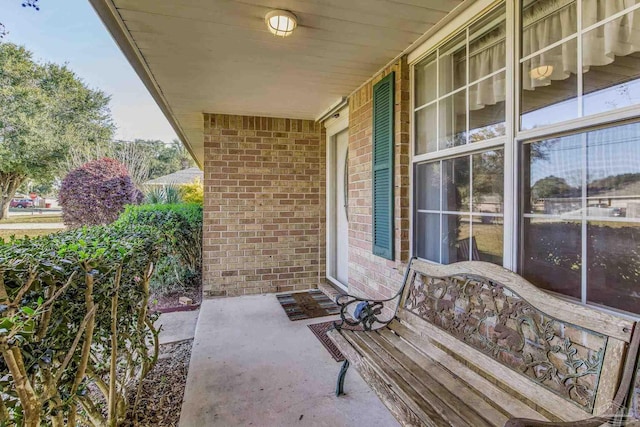 view of patio / terrace featuring covered porch