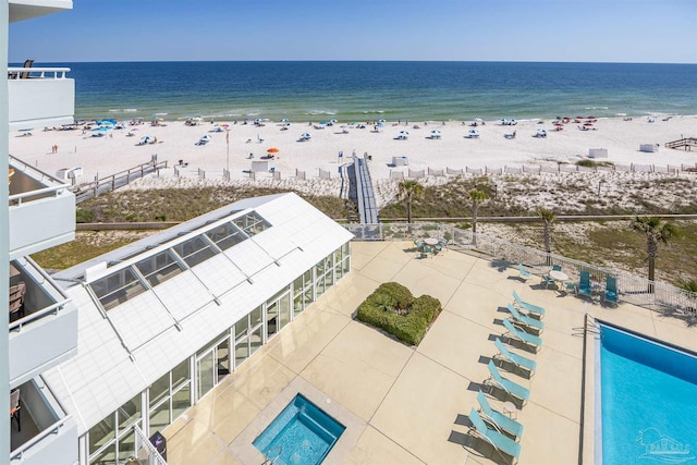 13753 Perdido Key Dr Unit 608, Pensacola, FL 32507 - drone / aerial view with a beach view and a water view