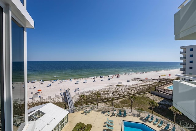 13753 Perdido Key Dr Unit 608, Pensacola, FL 32507 - water view featuring a view of the beach