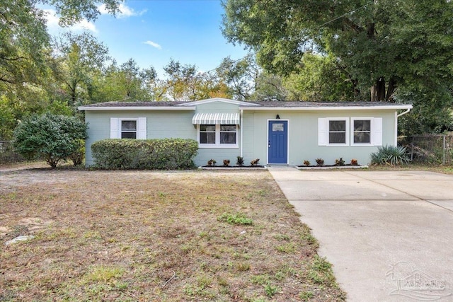 view of ranch-style home