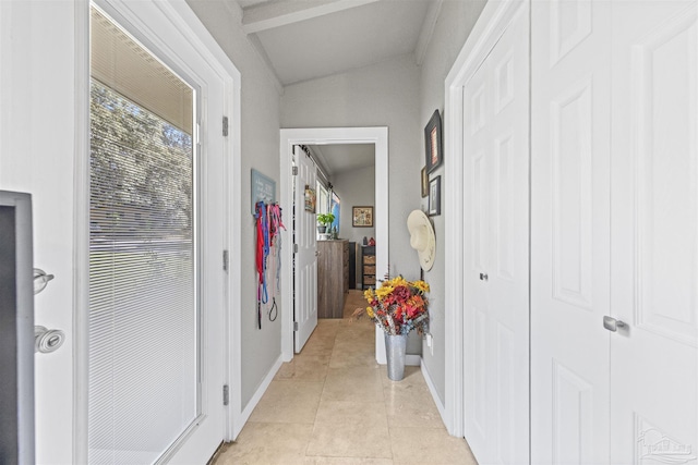 5607 Fairview Dr, Pensacola, FL 32505 - corridor featuring light tile patterned floors and baseboards