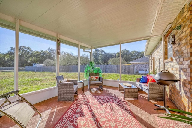 sunroom featuring plenty of natural light