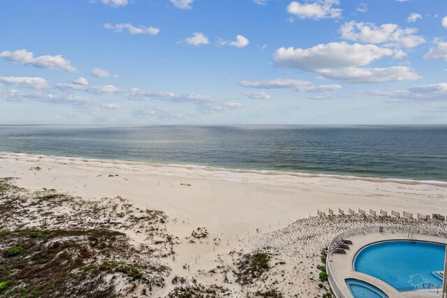 water view featuring a view of the beach