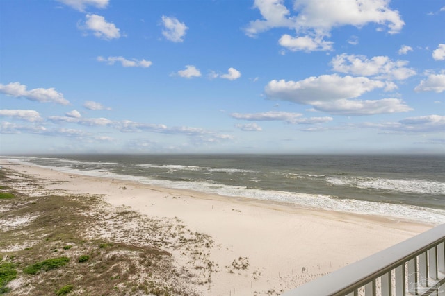 water view featuring a view of the beach