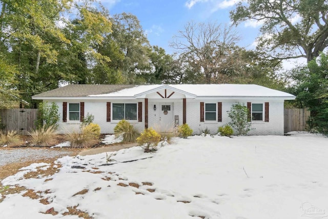 view of ranch-style home