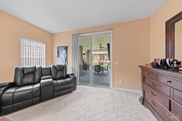 10108 Castleberry Blvd, Pensacola, FL 32526 - cinema room with light colored carpet and a textured ceiling