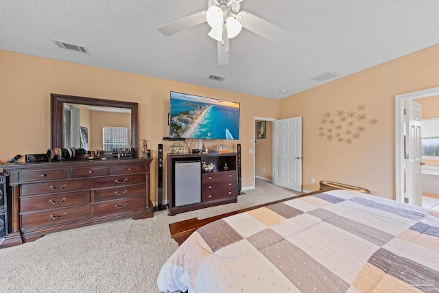 10108 Castleberry Blvd, Pensacola, FL 32526 - bedroom with light colored carpet, a ceiling fan, and connected bathroom