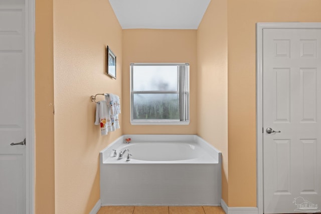 10108 Castleberry Blvd, Pensacola, FL 32526 - bathroom featuring a bath and tile patterned floors
