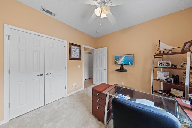 10108 Castleberry Blvd, Pensacola, FL 32526 - office space with a ceiling fan and light colored carpet