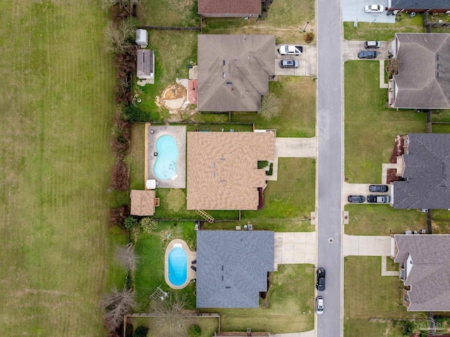 10108 Castleberry Blvd, Pensacola, FL 32526 - aerial view of property and surrounding area featuring a pool area and nearby suburban area
