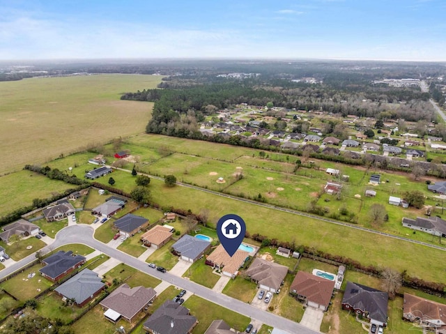 10108 Castleberry Blvd, Pensacola, FL 32526 - aerial view of property and surrounding area with nearby suburban area and rural landscape