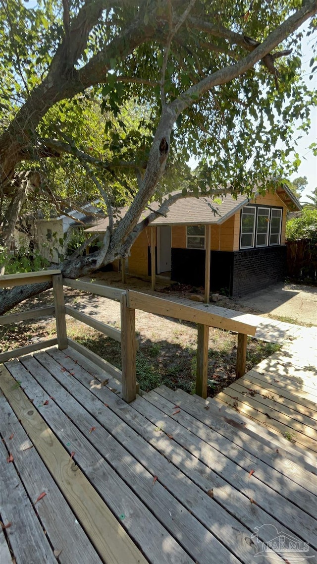 view of deck