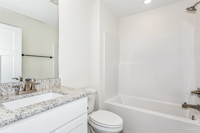 6563 Gentle Rain Dr, Milton, FL 32570 - full bath featuring vanity, toilet, and shower / tub combination