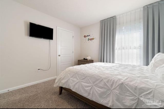 bedroom featuring carpet floors