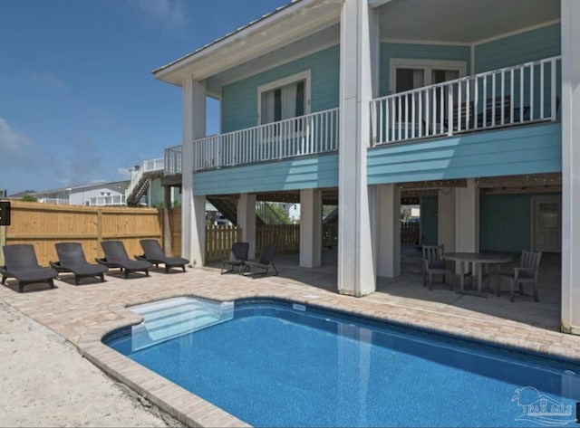 view of pool with a patio area