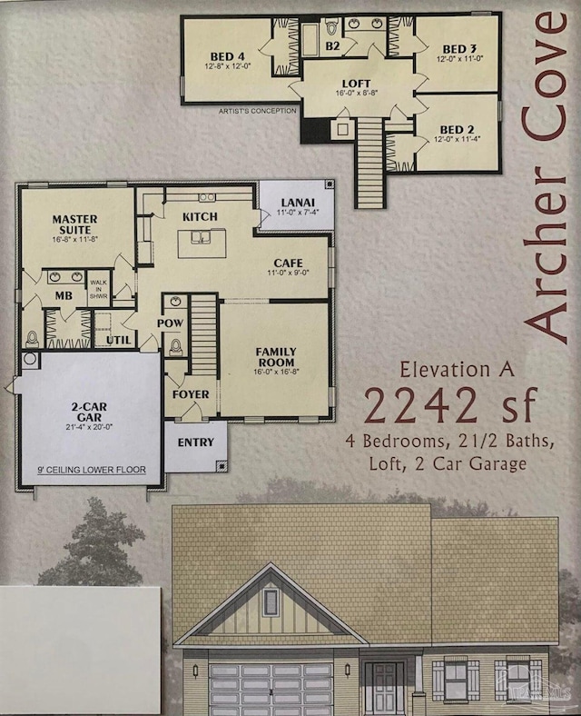 9612 Creets Landing Dr, Navarre, FL 32566 - floor plan