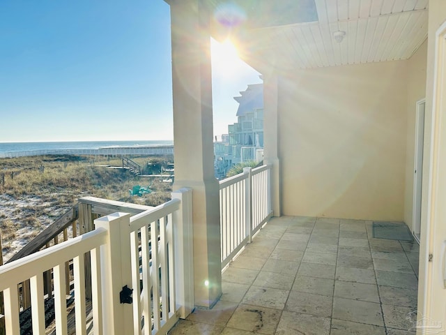 balcony featuring a view of city