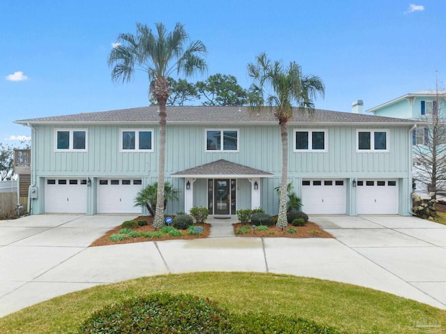 front facade featuring a garage