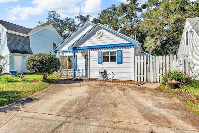 bungalow with covered porch