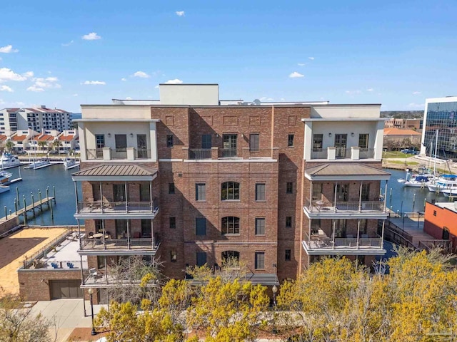 view of property featuring a water view