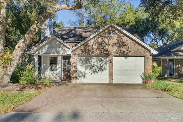 view of front of home featuring a garage