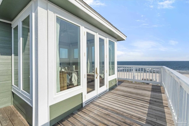 1220 State Highway 180, Gulf Shores, AL 36542 - deck featuring view of water and beach