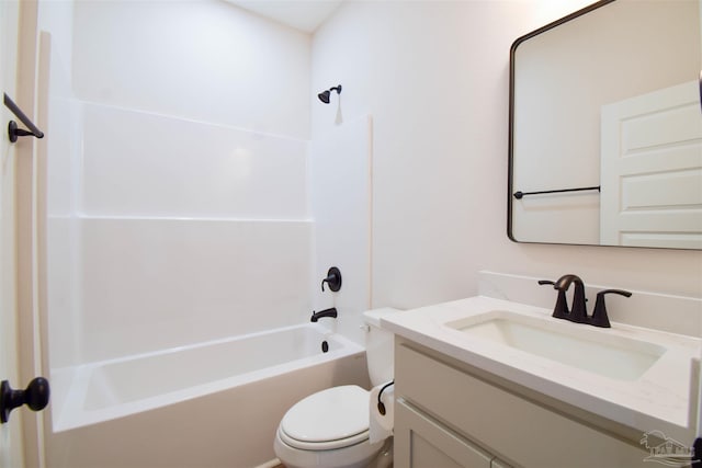 5742 San Blas St, Milton, FL 32583 - full bathroom with toilet, vanity, and shower / tub combination