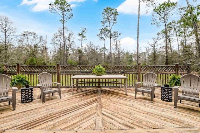 view of wooden terrace