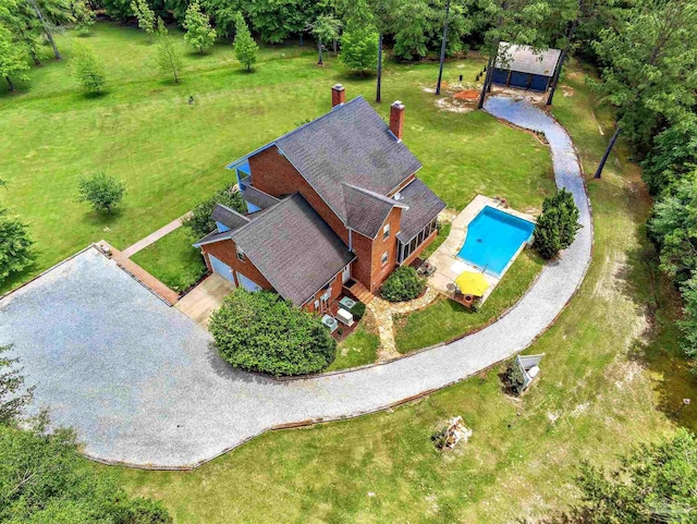 607 Goodwill Cir, Silas, AL 36919 - view from above of property featuring a pool area