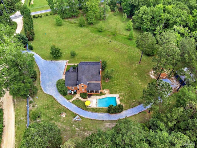 607 Goodwill Cir, Silas, AL 36919 - bird's eye view of a pool