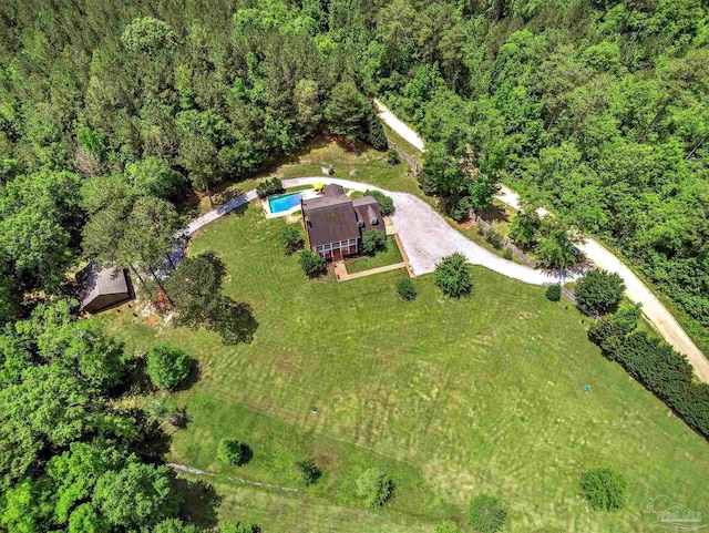 607 Goodwill Cir, Silas, AL 36919 - view from above of property featuring a forest
