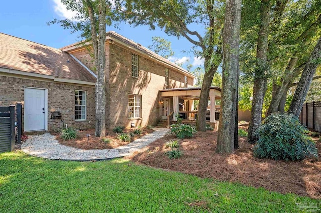 457 Boone Ln, Fairhope, AL 36532 - back of house with brick siding