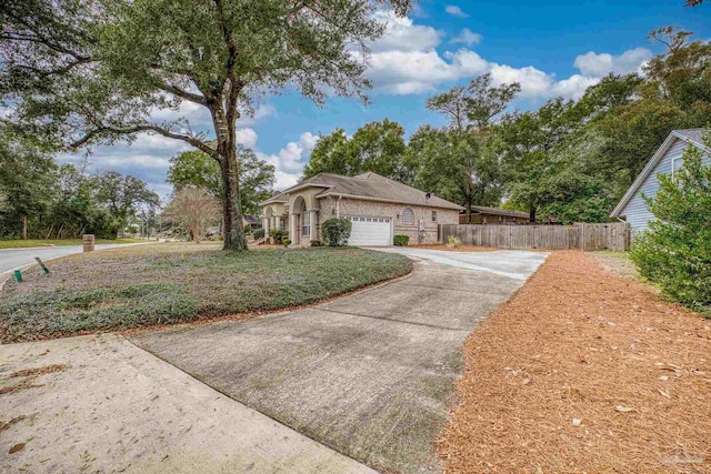 exterior space featuring a garage