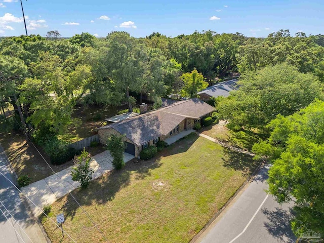3481 Summit Blvd, Pensacola, FL 32503 - view from above of property with a heavily wooded area