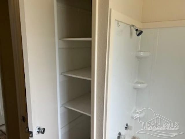 bathroom with a shower