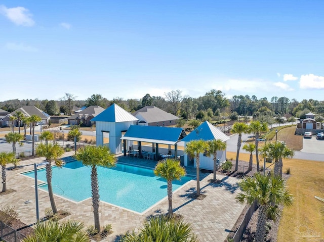 view of pool with a patio area