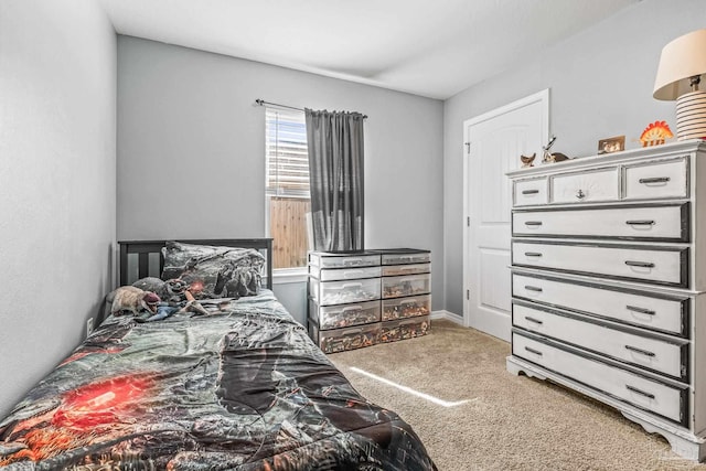 bedroom with carpet flooring