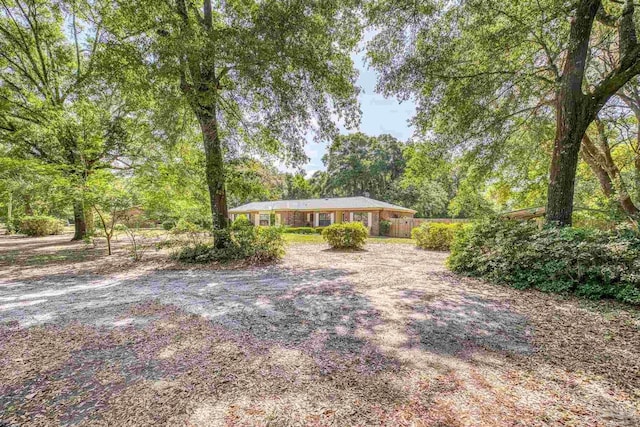 view of front of property with fence