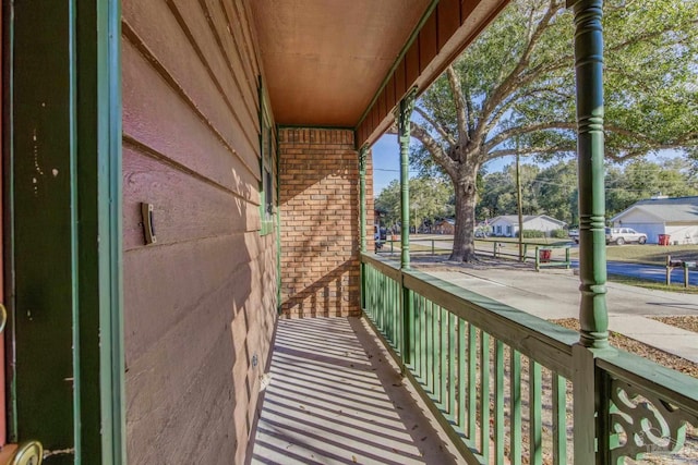 balcony with a porch