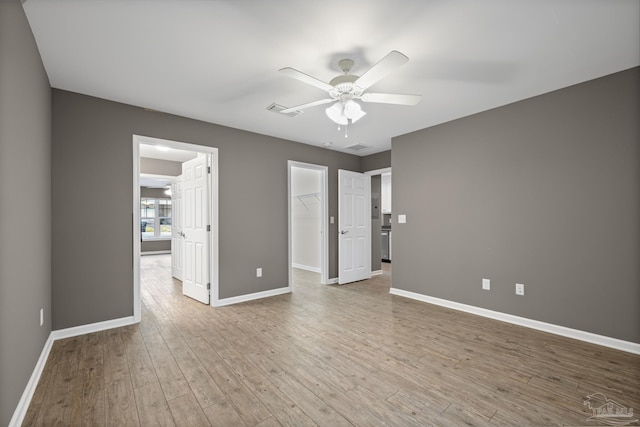 6609 Cedar St, Milton, FL 32570 - unfurnished room with ceiling fan and wood finished floors