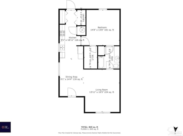 6609 Cedar St, Milton, FL 32570 - view of room layout