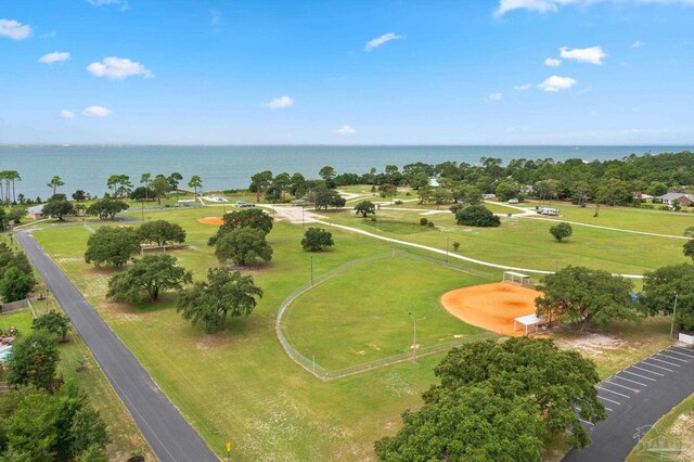 7008 Turnberry Cir, Navarre, FL 32566 - birds eye view of property featuring a water view