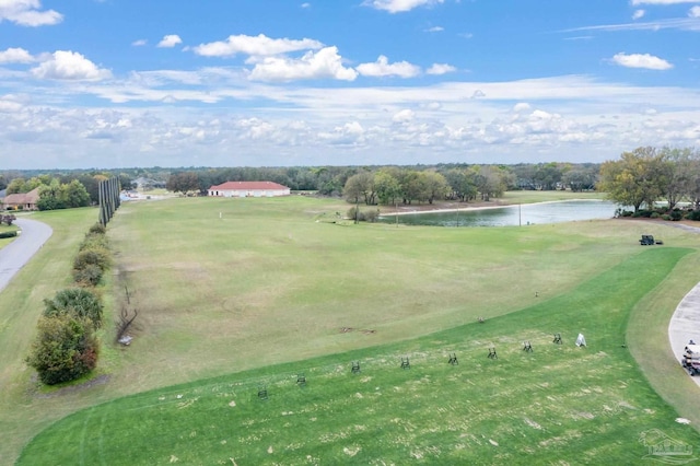 7008 Turnberry Cir, Navarre, FL 32566 - bird's eye view featuring a water view and view of golf course